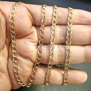 💕 18k Gold Cuban Chain Necklace